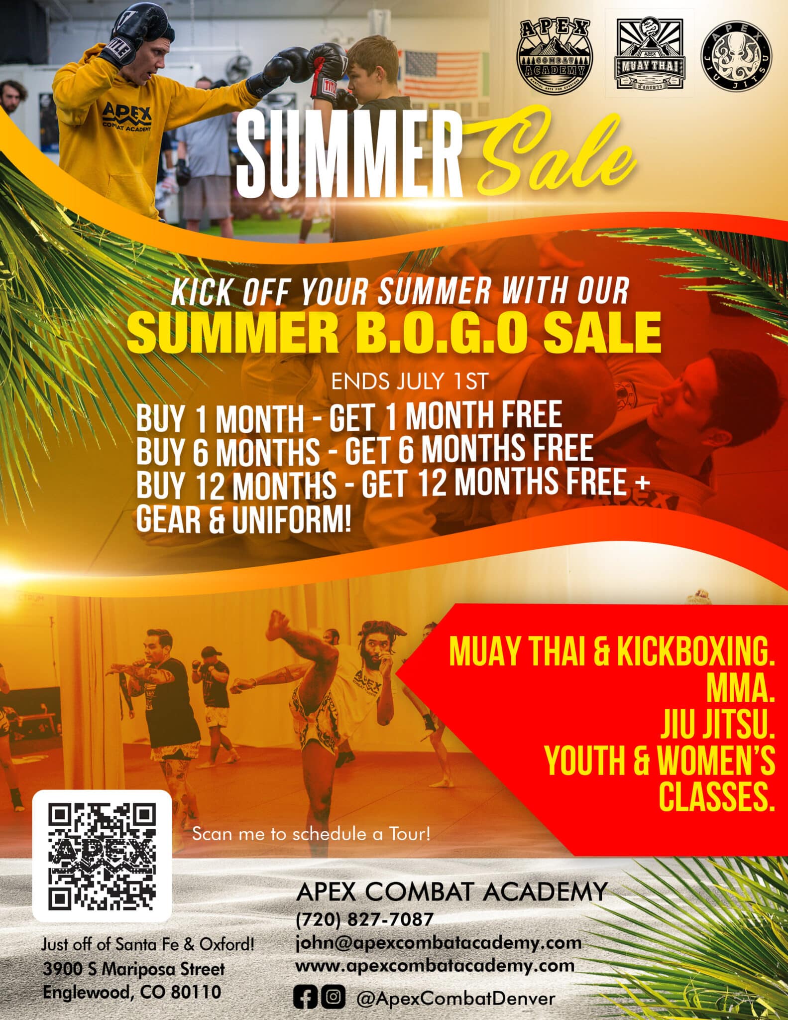 Apex Combat Academy Summer Membership Sale